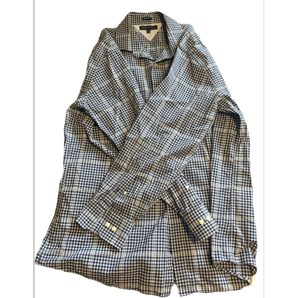 tommy hilfiger plaid button down shirt